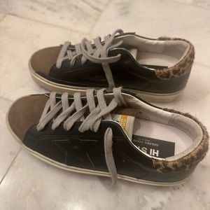 Golden goose black shoes